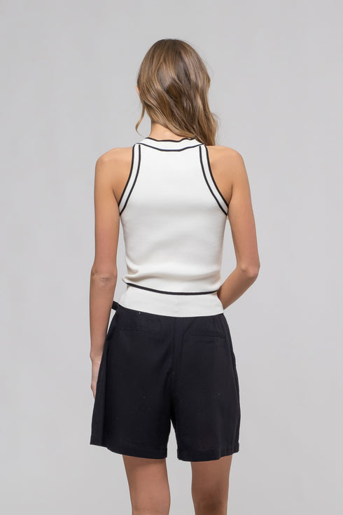 CONTRAST HALTER TANK